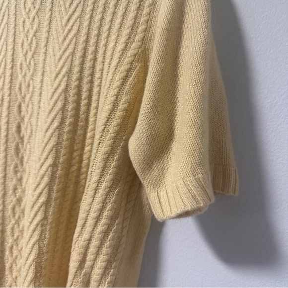 Hasting & Smith Knit Short Sleeve Sweater Yellow Mock Neck Women’s Size Large - Picture 11 of 15